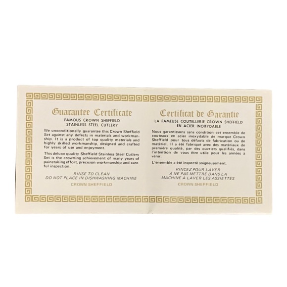 NIB Vintage 50’s / 60’s Woodlyn Crown Sheffield Happy Hostess Knife Set - Picture 12 of 14